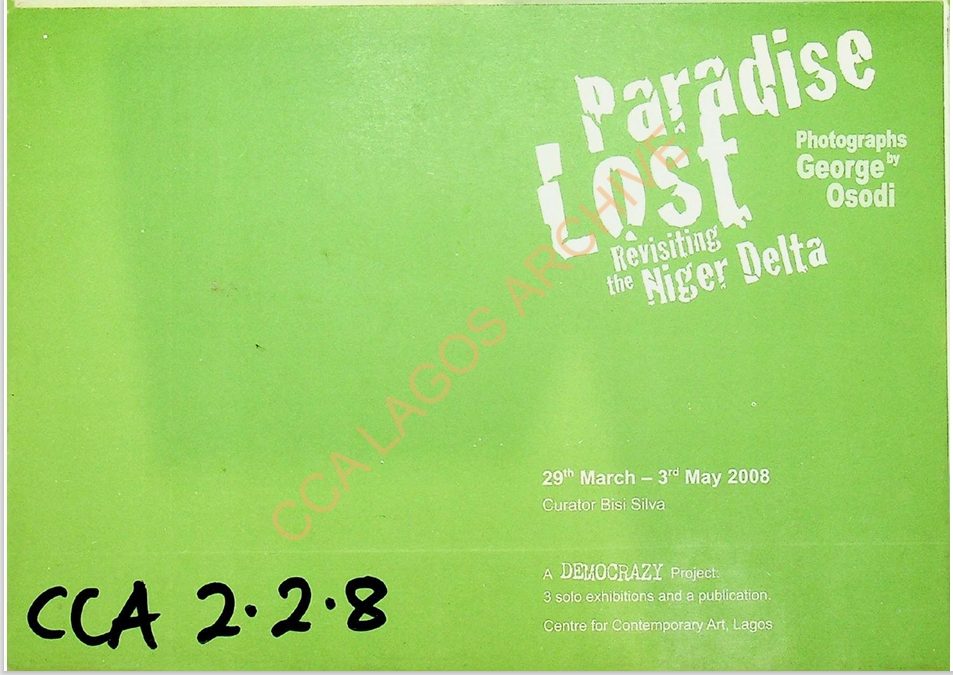 Paradise Lost: Revisiting the Niger Delta, Exhibition Brochure