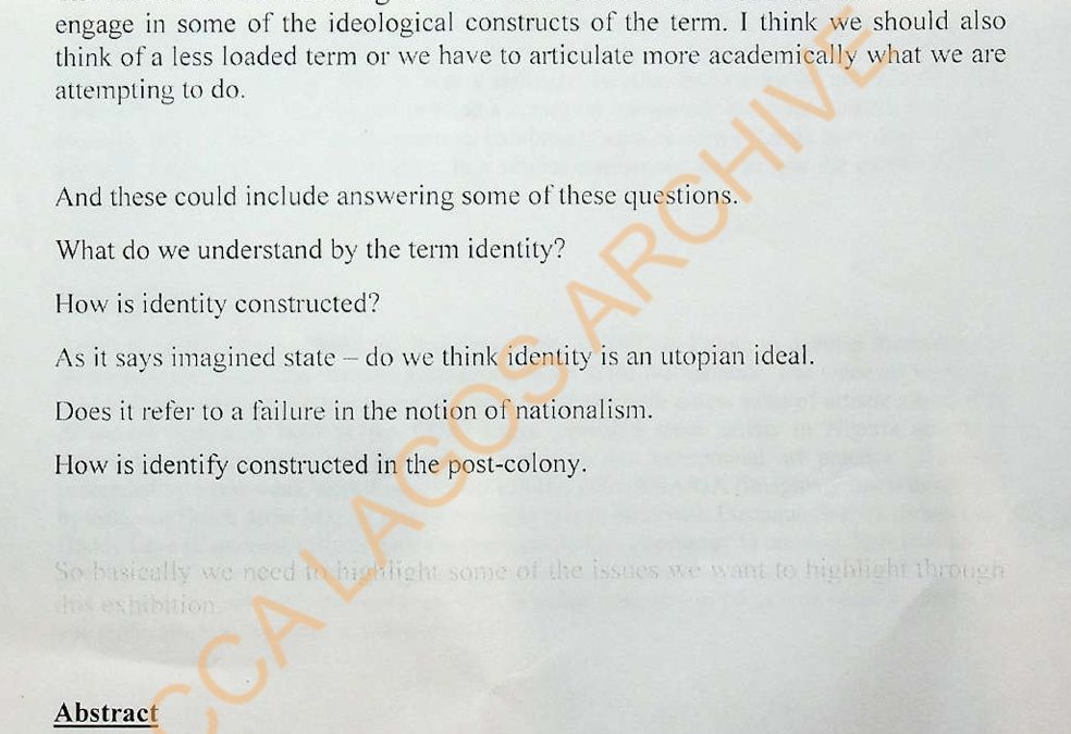 Identity: an Imagined state
