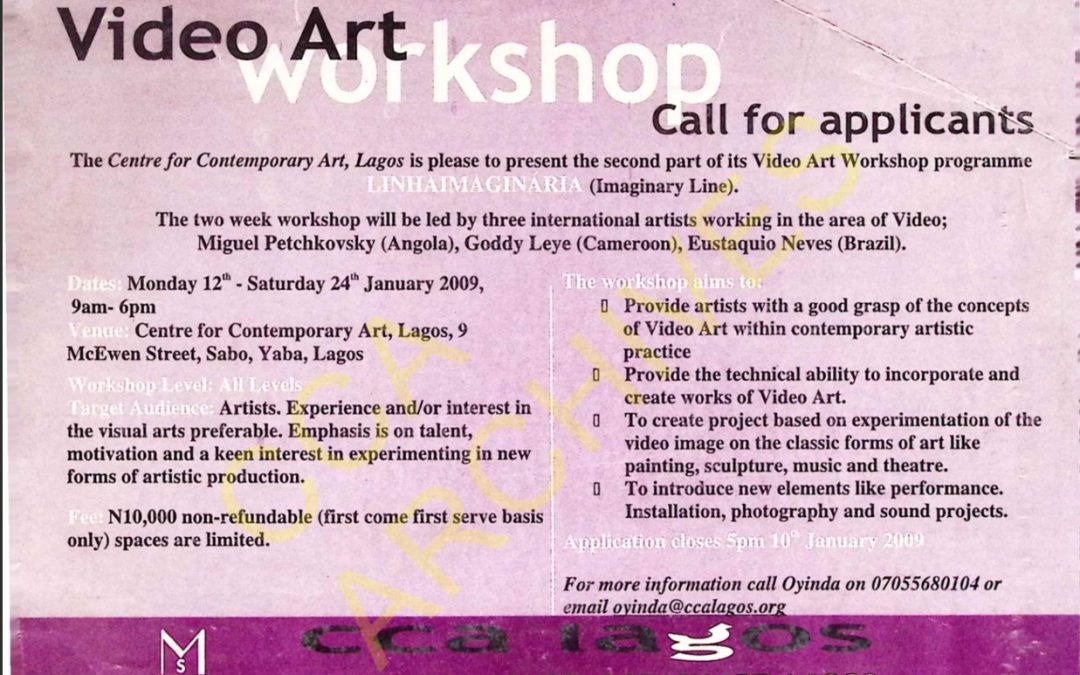 2nd Video Art Workshop