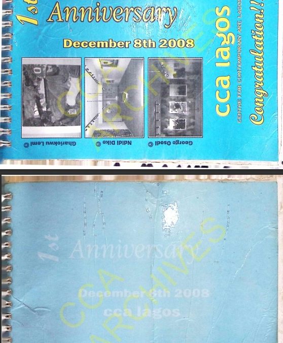 1st Anniversary CCA,Lagos: Jotter