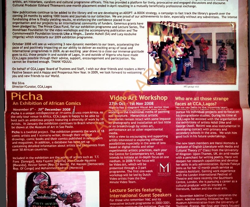CCA Newsletter: June-December