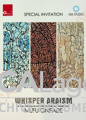 Whisper Araism: Exhibition Invite