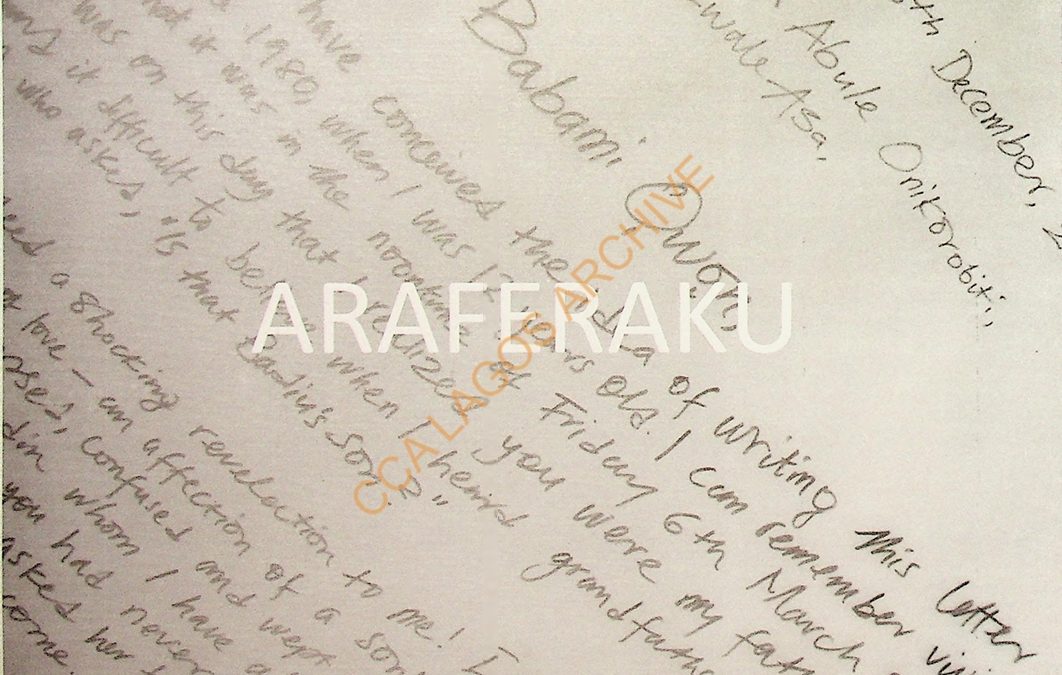 Aráfẹ́rakù by Jelili Atiku