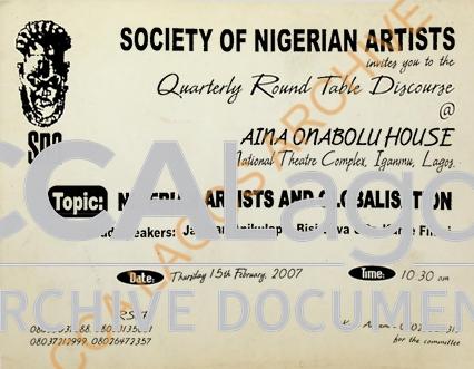 Nigerian Artists and Globalisation