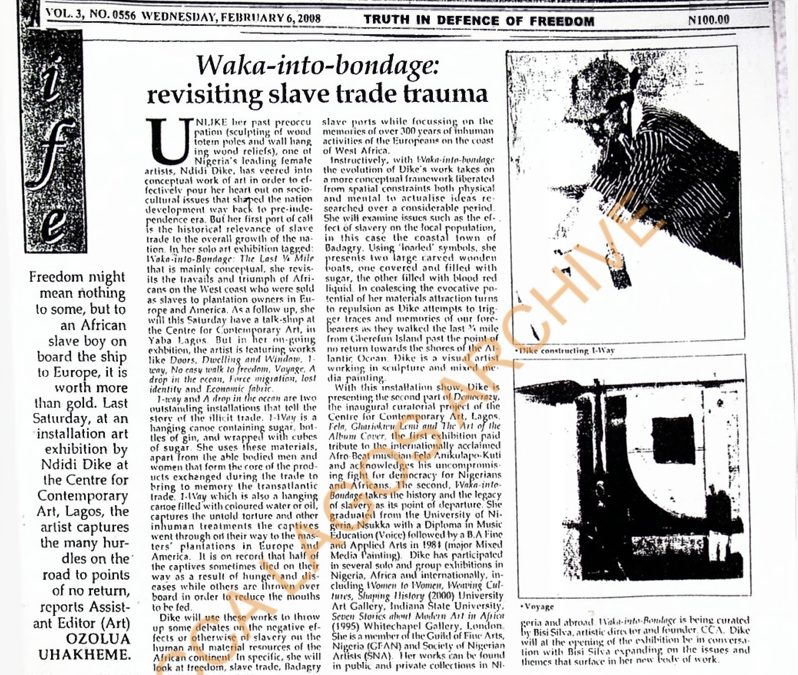 Waka-Into-Bondage: Revisiting Slave Trade Trauma and many more