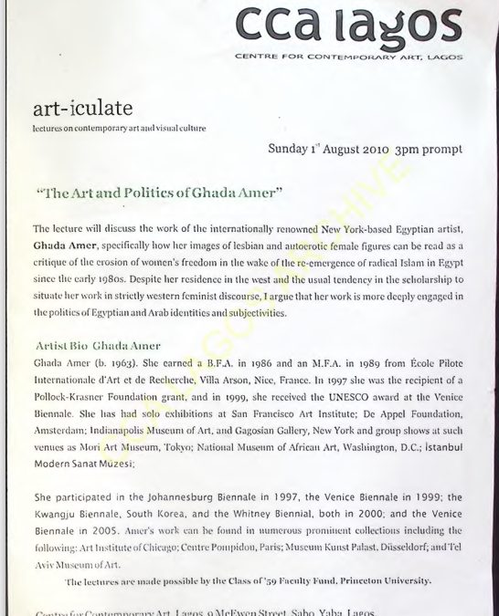 The Art and Politics of Ghada Amer