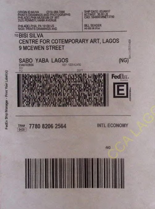 FedEx Parcel Printout
