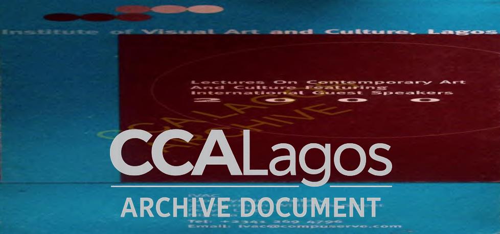 Lectures on Contemporary Arts
