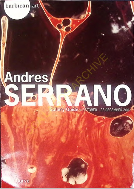 Andres Serrano: Barbican art – Gallery Guide
