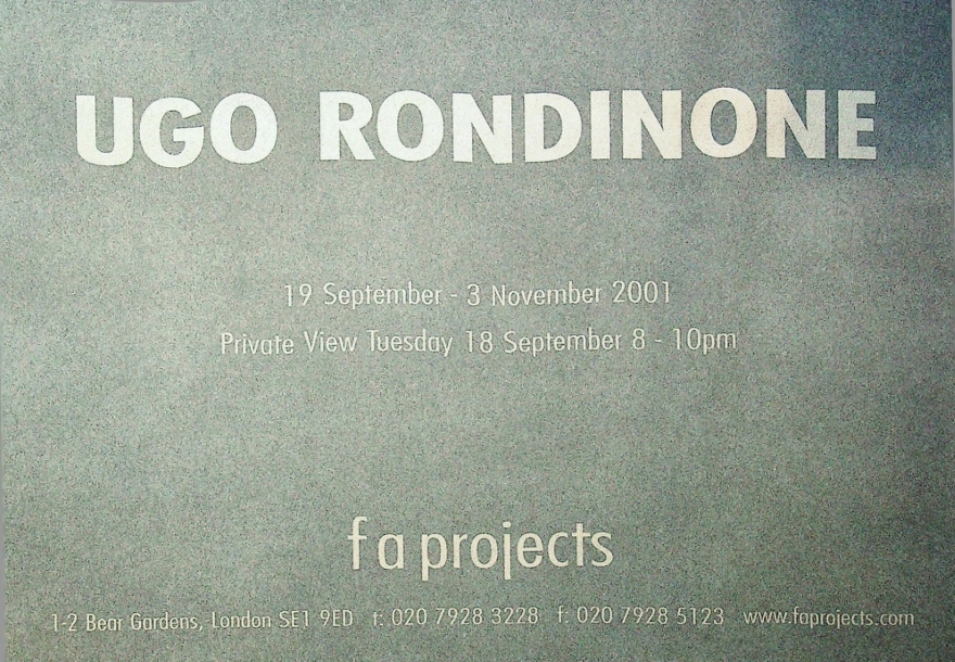 Invitation:Ugo Rondinone and Grazie Toderic
