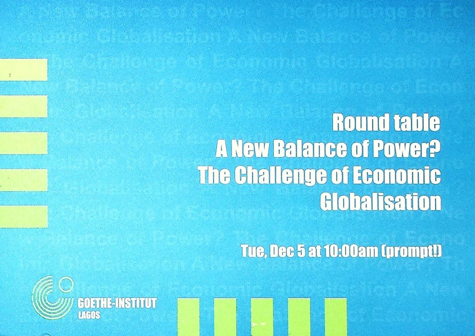 A new balance of power?-The challenge of economic globalisation