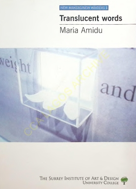 Translucent words : Maria Amidu