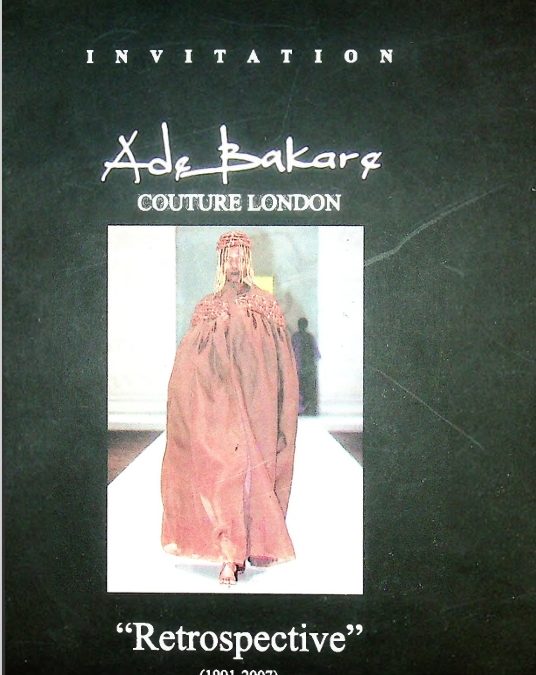 Ade Bakare :Couture London