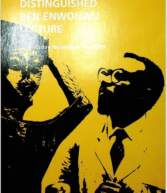 The 6th Distinguished :Ben Enwonwu Lecture