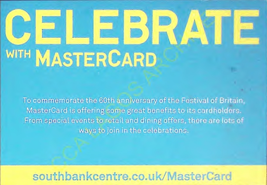 Celebrate With MasterCard