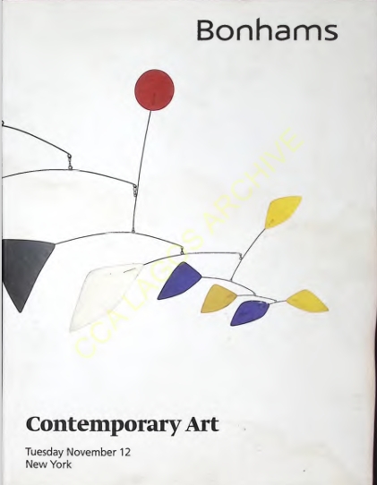 Bonhams -Contemporary Art -New York