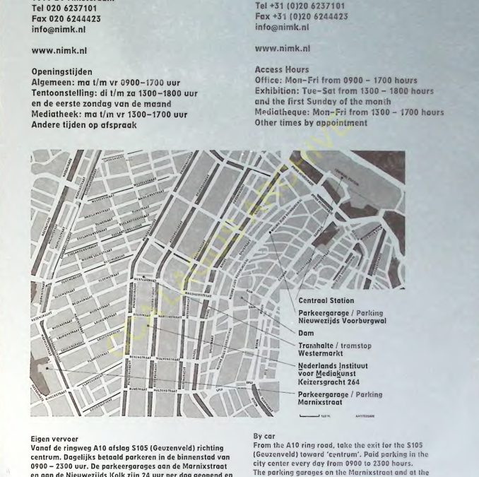 Exhibition Leaflet for Cory Arcangel’s “Depreciated” at NIMk