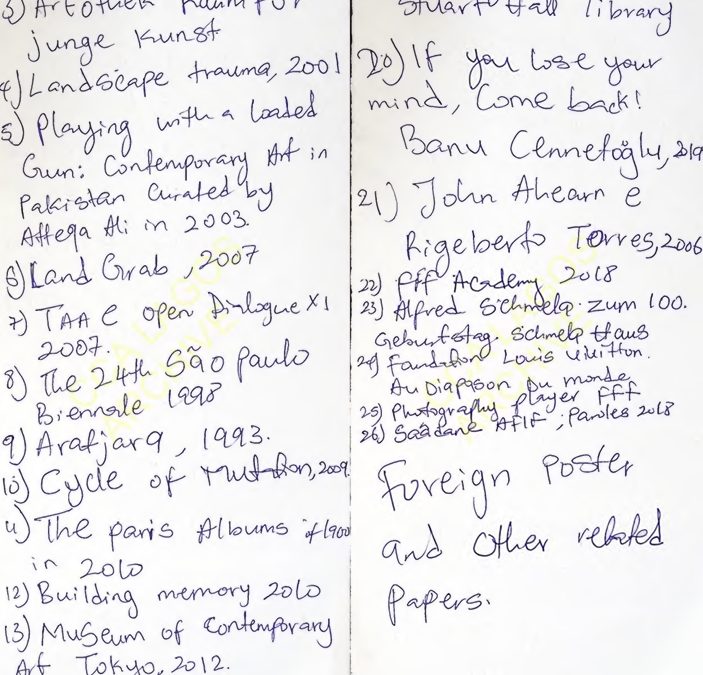 Inventory list