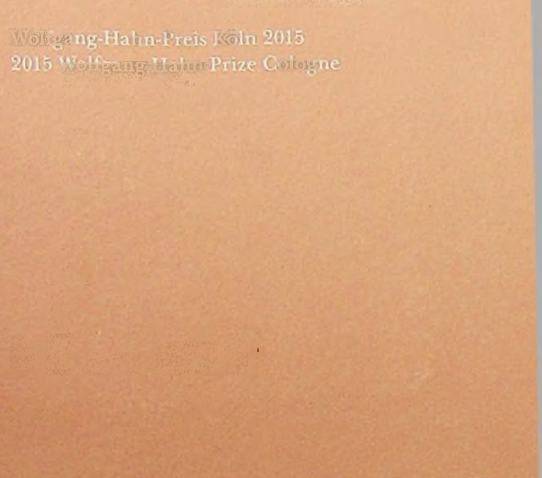 2015 Wolfgang Hahn Prize Cologne Invitation