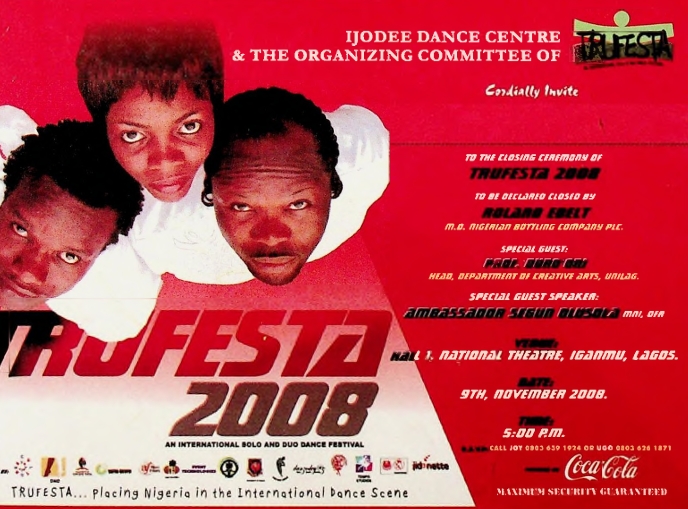 TRUFESTA 2008: Closing Ceremony Invitation Flyer