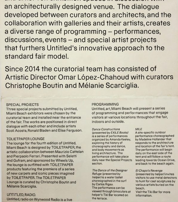 Untitled, Art, Miami Beach 2015 Visitor Guide and Map