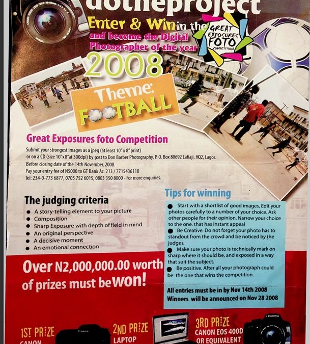 Dotheproject: Enter and Win in the Great Exposures Foto Competition 2008 (Theme: Football)