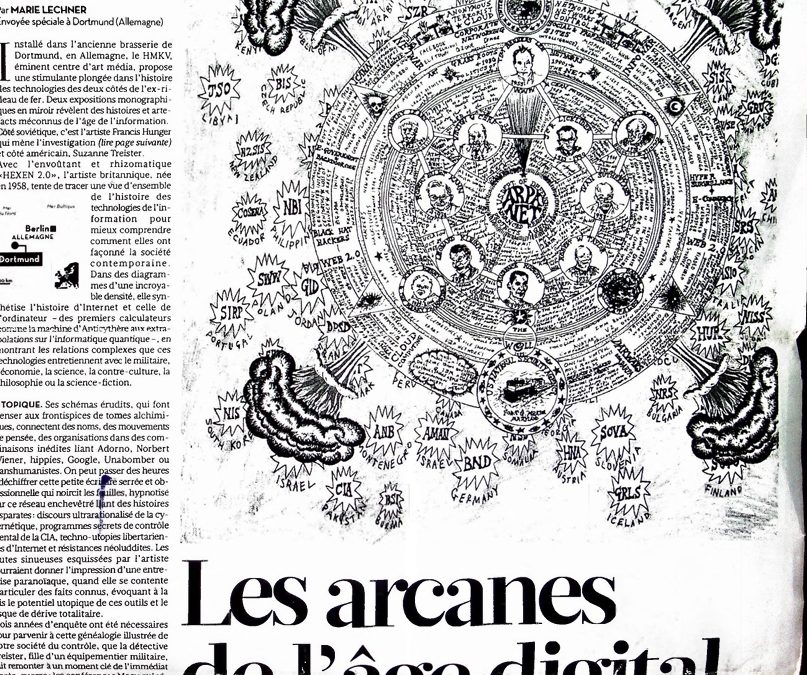 Libération Newspaper Article: “Les arcanes de l’âge digital” (The Secrets of the Digital Age)