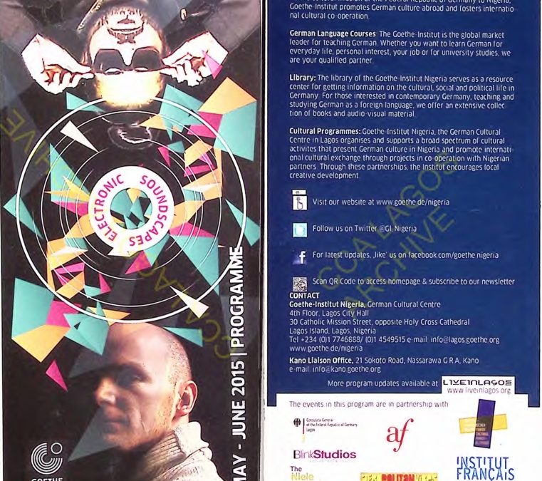 May – June 2015 Program Guide of the Goethe-Institut Nigeria