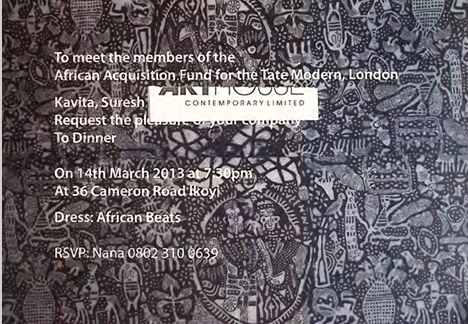 African Acquisition Fund For The Tate Modern, London