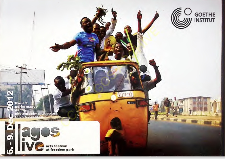 Lagos Live Arts Festival 2012 Flyer