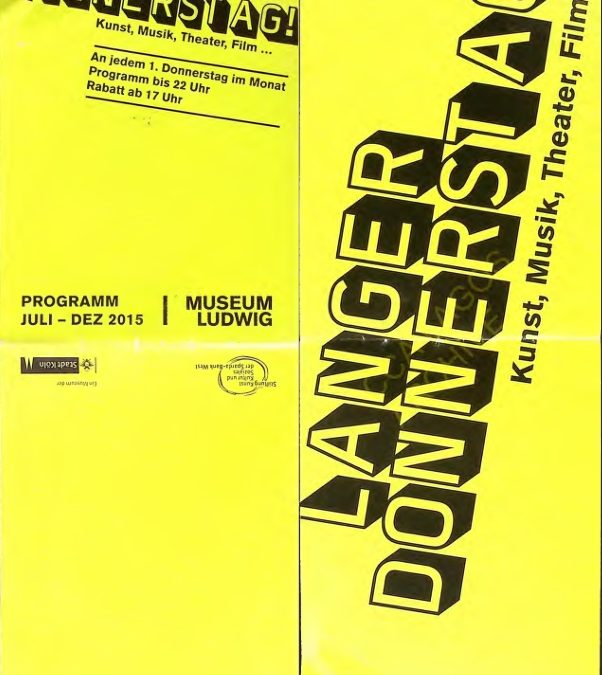 Langer Donnerstag! : Kunst, Musik, Theater, Film