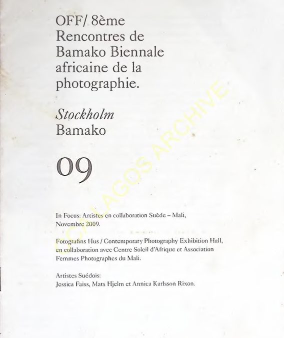 Off/ 8eme Rencontres de Bamako Biennale africaine de la photographie