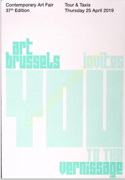 Contemporary Art Fair 37th Edition Art Brussels :Vernissage