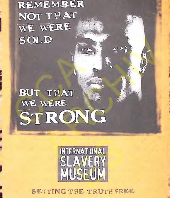 Remember not that we were sold, but that we were strong