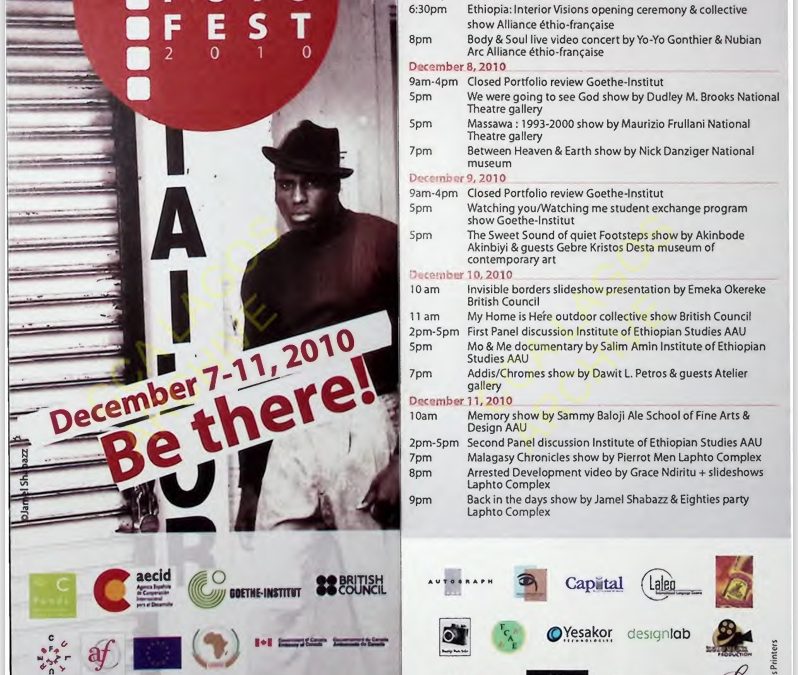 Addis Foto Fest 2010 Program