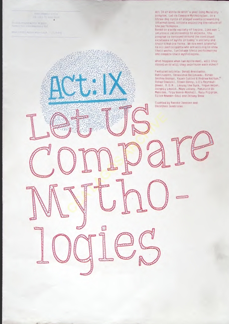 Act: IX Let Us Compare Mythologies