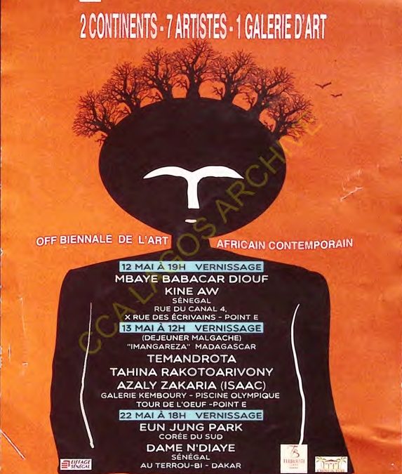 Galerie Kemboury “2 Continents, 7 Artistes” Exhibition Flyer (Dak’Art OFF)
