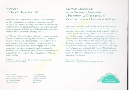 WDW25 : Kasper Bosmans – Decorations
