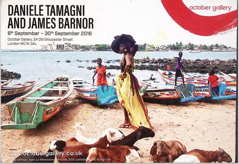 Danielle Tamagni and James Barnor 8th September -30th September 2016