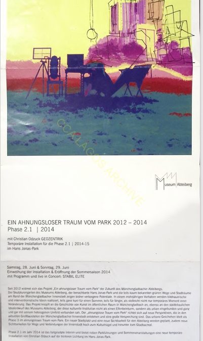 Ein Ahnungsloger Traum Vom Park 2012-2014 pHASE 2.1|2014