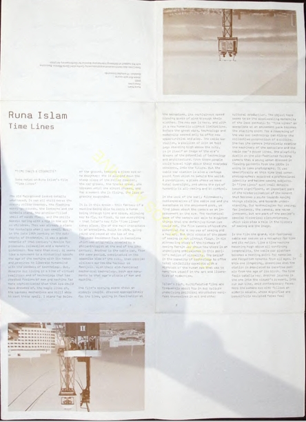 Runa Islam – Time Lines
