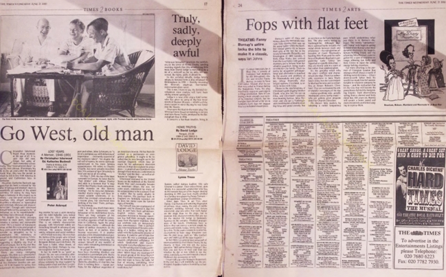 Christopher Isherwood: Lost Years Review | The Times June 21 2000