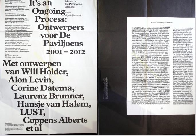 It’s an Ongoing Process: De Paviljoens Almere | Exhibition Archive