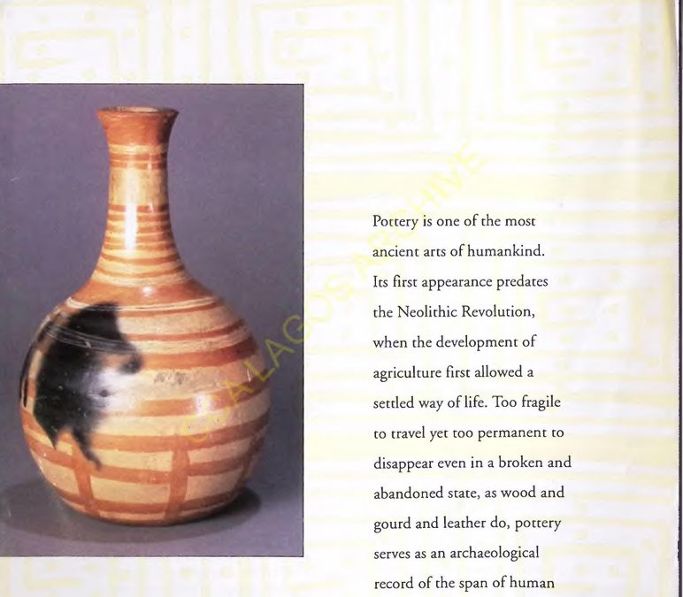 Purpose & Perfection: Pottery as a Woman’s Art in Central Africa