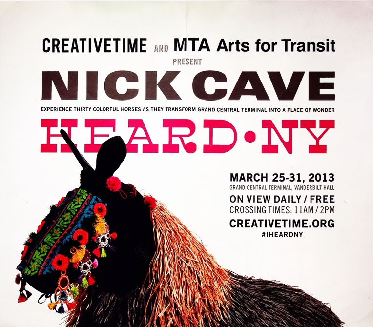 Nick Cave: HEARD•NY – Creative Time and MTA Arts for Transit Brochure