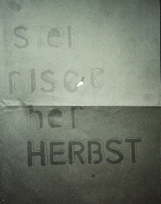 steirischer herbst – Kunstvermittlungsbroschüre Announcement Letter