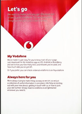 Vodafone UK Pay Monthly Airtime Conditions and Price Plan Guide