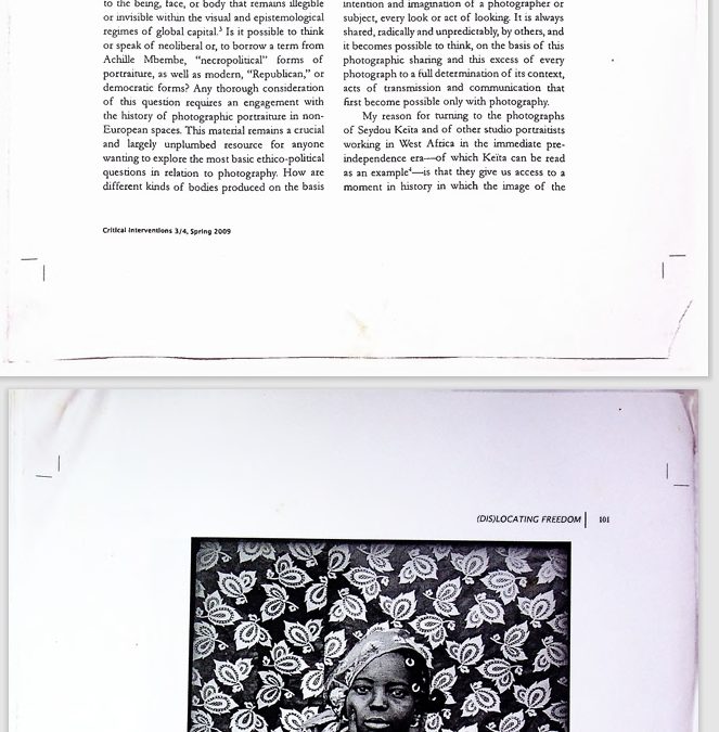 (Dis)locating Freedom: The Photographic Portraiture of Seydou Keïta