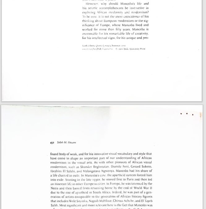 African Modernism: Beyond Alternative Modernities Discourse