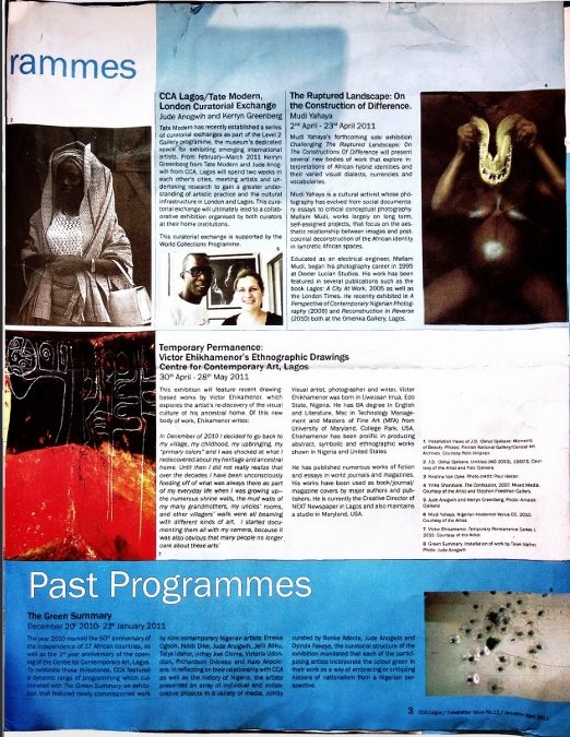 Centre for Contemporary Art, Lagos Newsletter